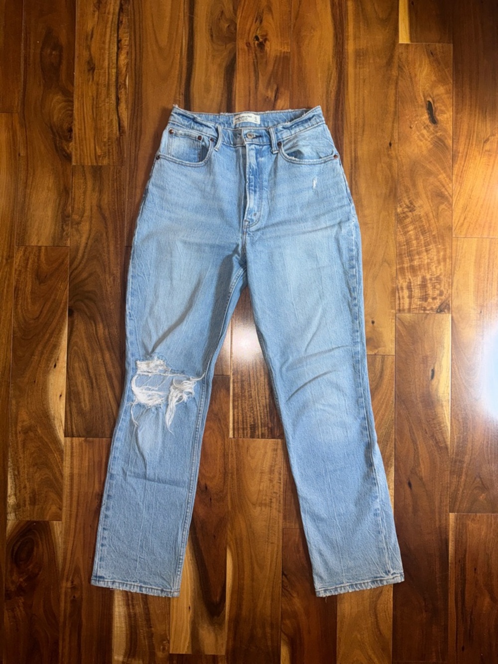Abercrombie 90’s straight ultra high rise curve love size 27/4R